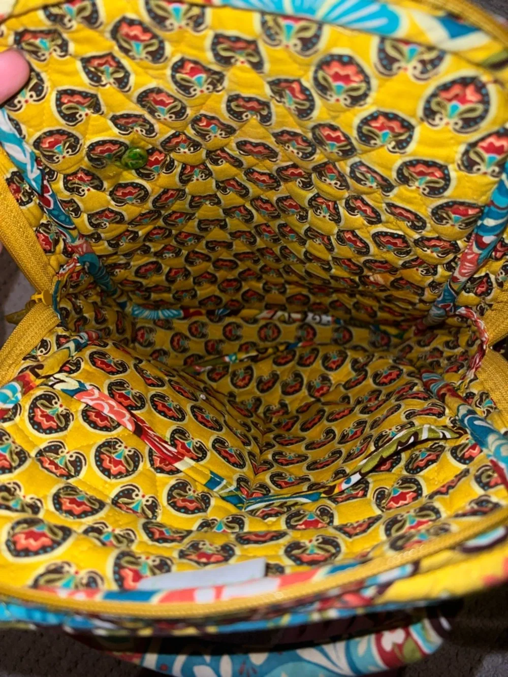 Do not buy- sold-Vera Bradley yellow Backpack Provencal - Picture 4 of 6